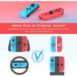 Wholesale Joy Con Controller Replacement for Nintendo Switch/Switch Lite, L/R Wireless Joy Pad with Wrist Strap, Alternatives Wired/Wireless Switch Remotes (Red/Blue)